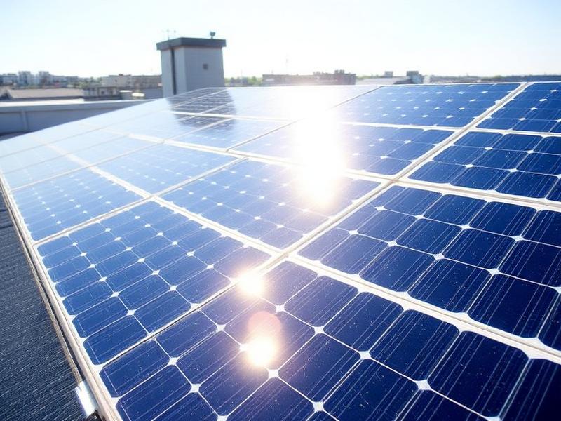 After solar panel cleaning