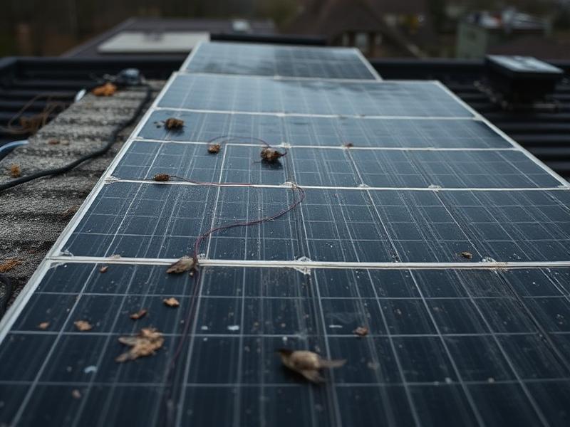 Before solar panel cleaning